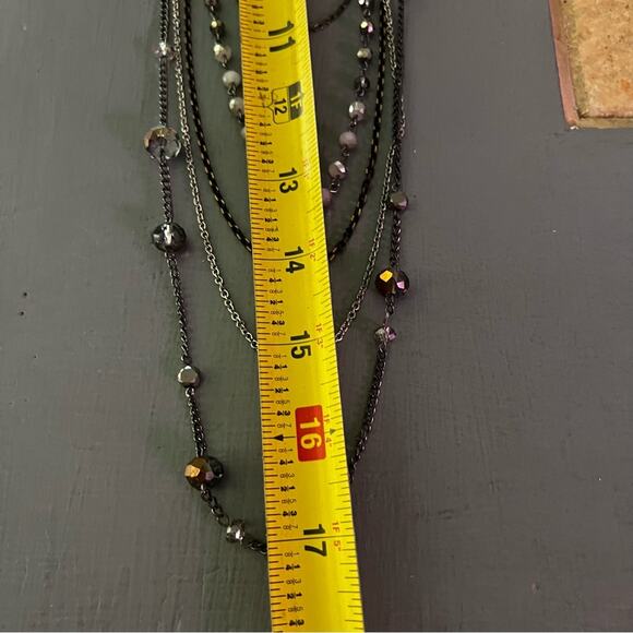 Express Multi Chain Layered Beaded  Necklace - Picture 5 of 8